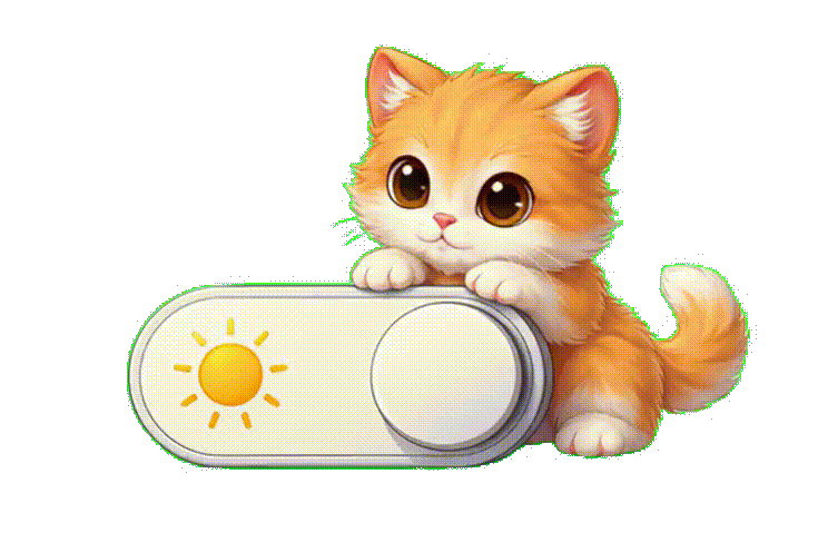 Theme Toggle Cat